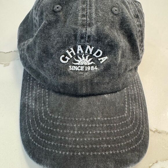 Ghanda Charcoal Denim Cap - Picture 2 of 6